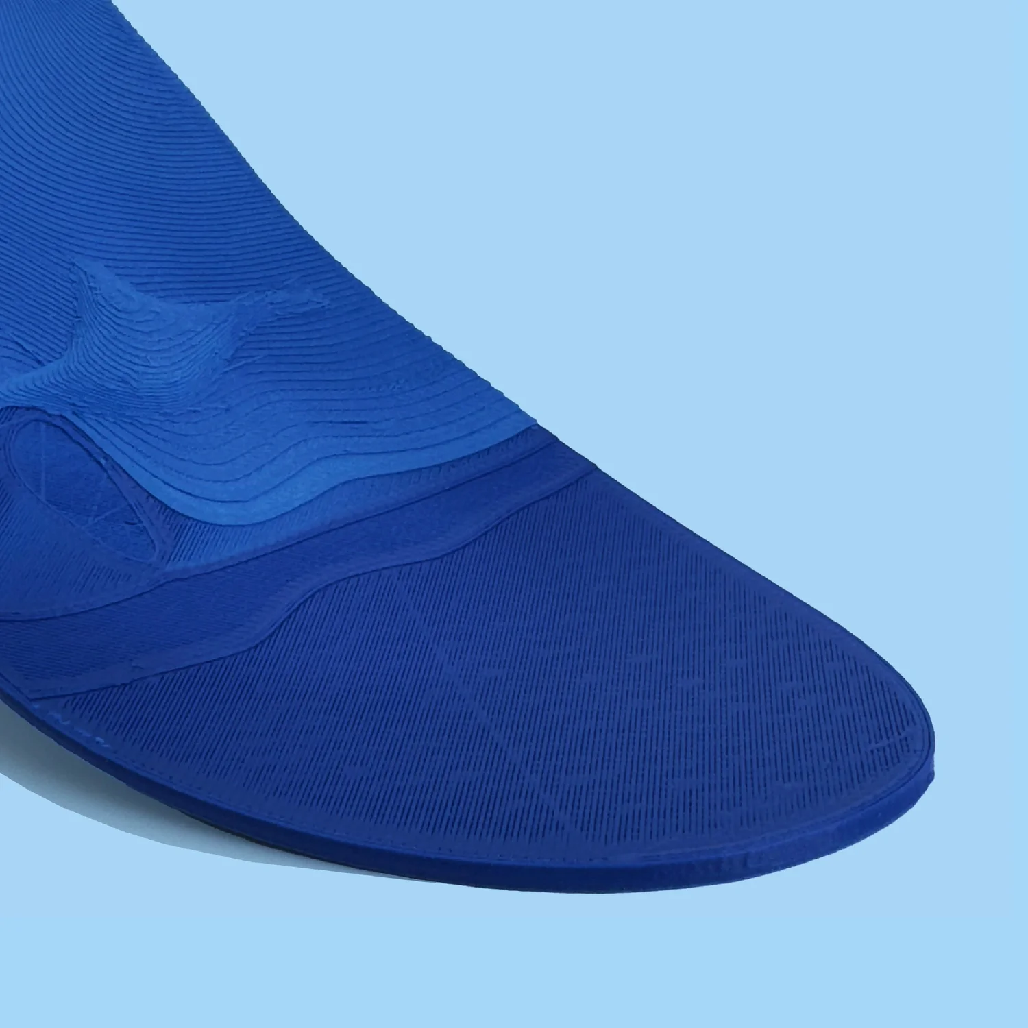 Ridgeline custom orthotic — precision-milled contours, detail